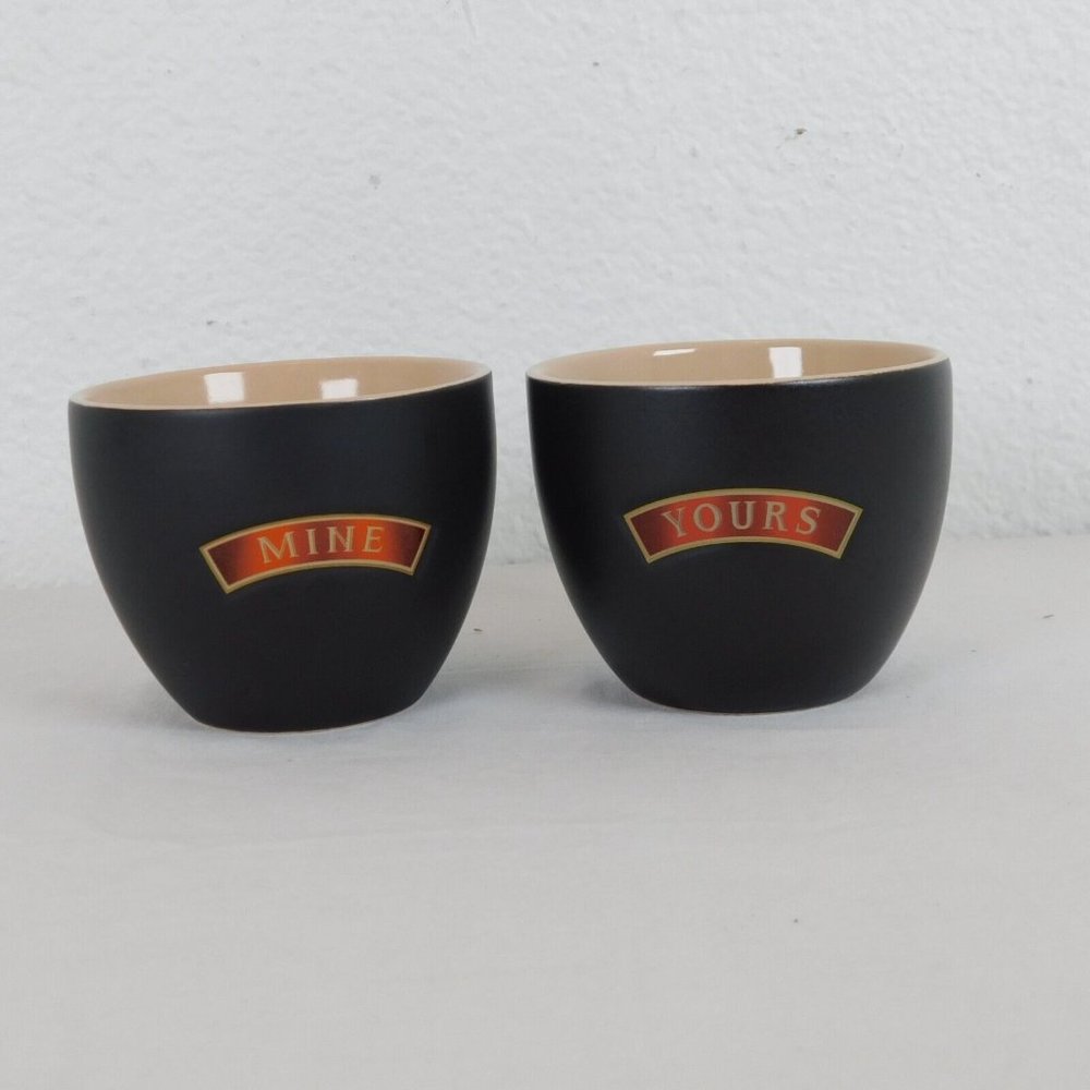 Baileys Irish Cream Holiday YOURS & MINE Cups Coffee Sake Dessert Set of 2